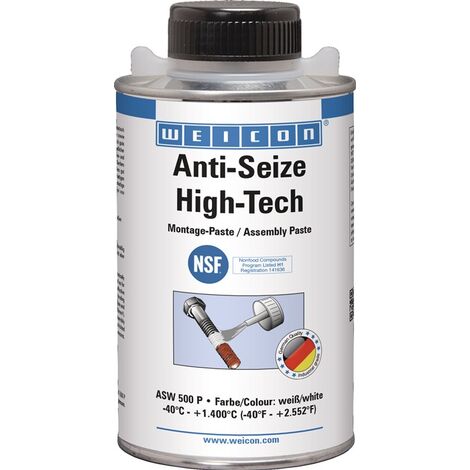 WEICON 26100050 Montagepaste Anti-Seize High-Tech 500 g weiß NSF H1