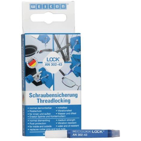 WEICON Frein filet WEICONLOCK AN 302-43 3 ml bleu Mini-Pen - 30243003