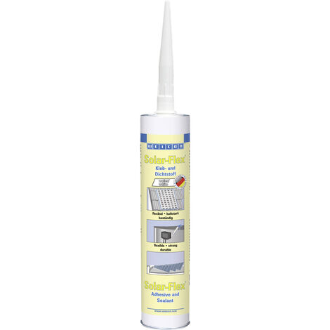 WEICON Solar-Flex Klebe- und Dichtmasse Herstellerfarbe Weiß 10025036 290 ml