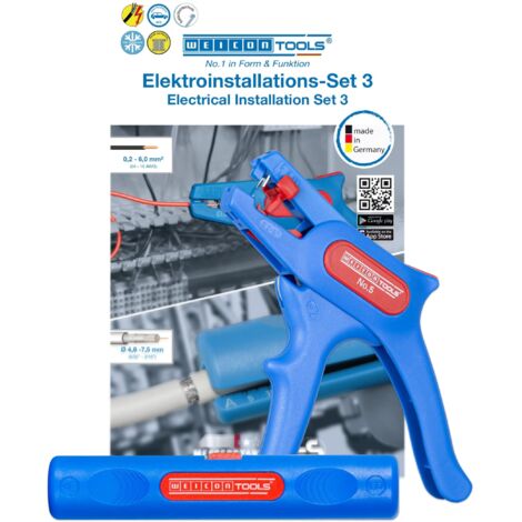 WEICON TOOLS No 5 + No 2 10039677 Pinza spelacavi Incl. Spellacavo 0.2 fino a 6.0 mm²