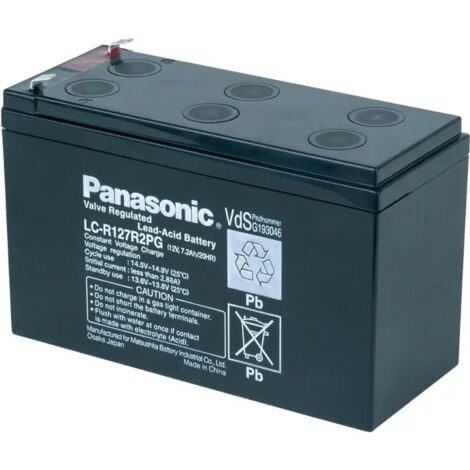 Weidezaunbatterie Klein 12 V 7,2 A Panasonic Für Den Weidezaun Weidezaunseil Elektrozaun Von Gemi Elettronica