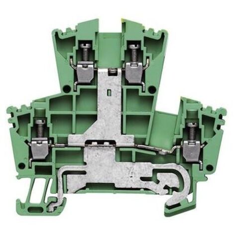 Weidmüller 1036300000-1 Morsetto doppio per conduttori di terra A vite Verde-Giallo 1 pz.