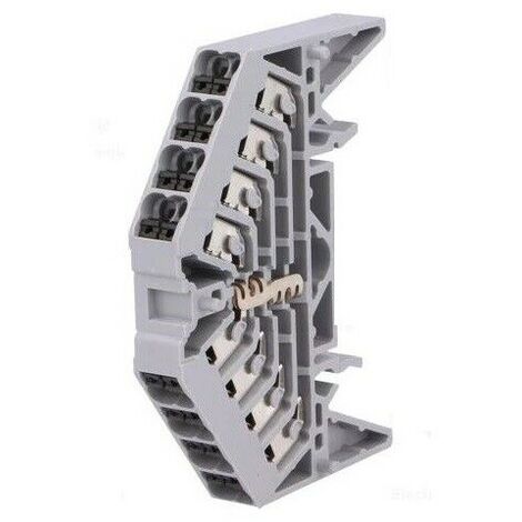 Weidmüller 1173880000 Bloc de jonction rail DIN 1,5mm≤ gris