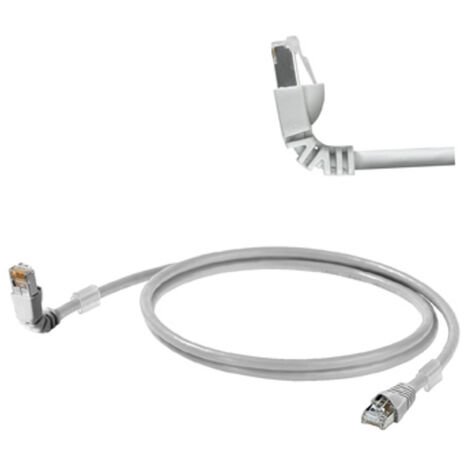 Weidmüller 1248280030 RJ45 Netzwerkkabel, Patchkabel CAT 6a S/FTP 3.00 m Grau UL-zertifiziert 1 St.