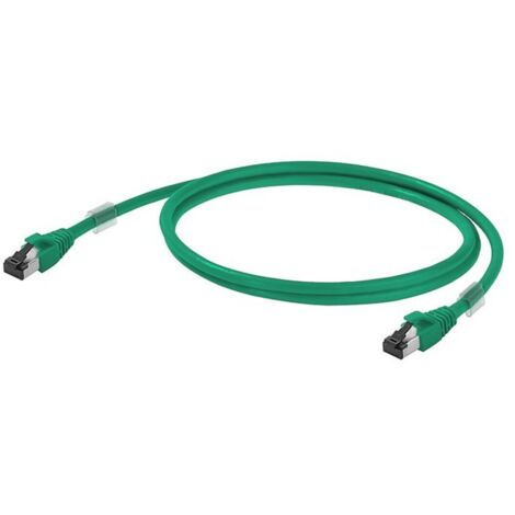 Weidmüller 1251590005 RJ45 Netzwerkkabel, Patchkabel CAT 6a S/FTP 0.50 m Grün 1 St.