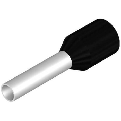 Weidmüller 1476330000 Aderendhülse 1.5 mm² Teilisoliert Schwarz 100 St.