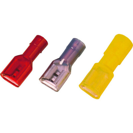 Weidmüller 1491860000 Flachsteckhülse Steckbreite: 2.8 mm Steckdicke: 0.5 mm Vollisoliert Rot 100