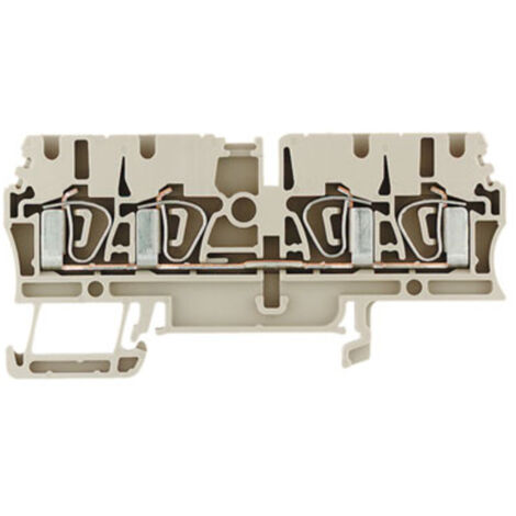 Weidmüller 1608570000-100 Durchgangsreihenklemme  Zugfeder  Dunkelbeige 100 St.