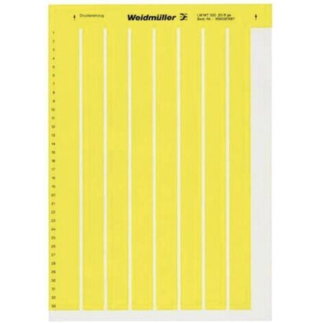 Weidmüller 1686381687-1 LM MT300 20X8 GE Etiquette LaserMark 8 x 20.3 mm Couleur de la surface de marquage: jaune Nombre d'étiquettes: 264 S18900