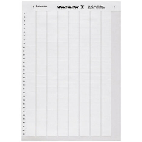 Weidmüller 1695721044-1 LM WRITE ON 23X55 WS Kabel-Etikett LaserMark 12.7 x 23 mm Farbe Beschriftung