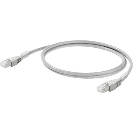 Weidmüller 2661950040 RJ45 Netzwerkkabel, Patchkabel CAT 6a S/FTP 0.40 m Grau  1 St.