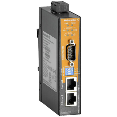 Weidmüller 2682600000 IE-CS-MBGW-2TX-1COM Gateway RJ-45, Sub-D9 Anzahl Eingänge: 2 x    1 St.