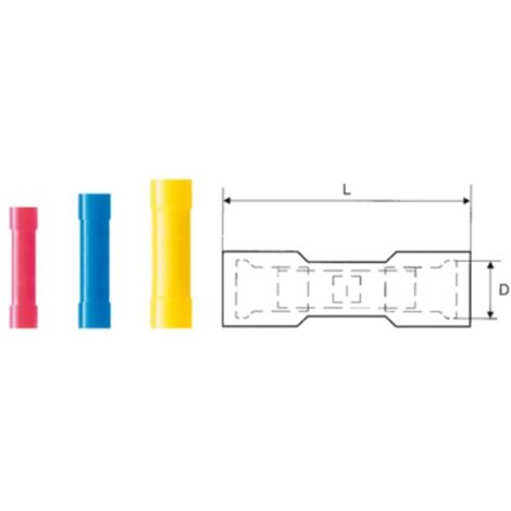 Weidmüller 9200510000 Giuntafilo intermedio 4 mm² 6 mm² Completamente isolato Giallo 100 pz.