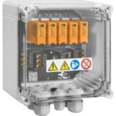 Weidmüller PVN DC 2I 1O 2MPP SPD1R CG 11 Boîte de raccordement du générateur photovoltaïque, PV Next, 1100 V, 2 MPP, 2 entrées/1 sortie par MPP, Vissage, 2866320000