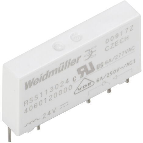 Weidmüller RSS113024F Steckrelais 24 V/DC 6 A 1 Wechsler 18 St.