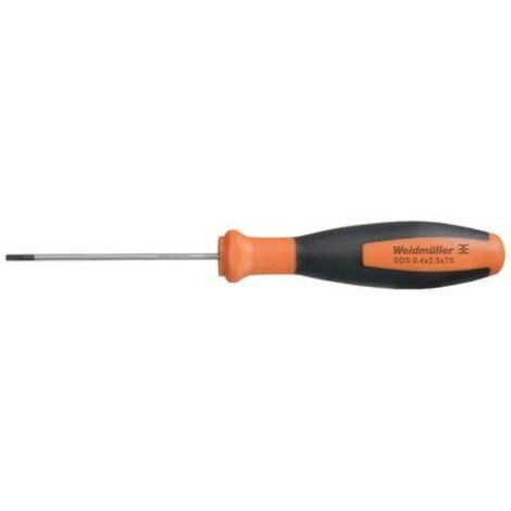 Weidmüller SDS 0.4X2.5X75 Tournevis pour vis à fente Largeur de lame: 2.5 mm Longueur de la lame: 75