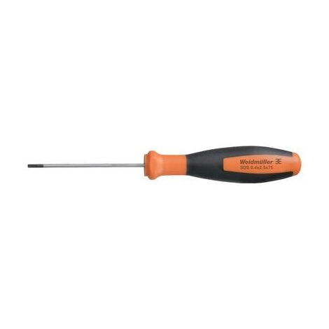 Weidmüller SDS 0.4X2.5X75 Tournevis pour vis à fente Largeur de lame: 2.5 mm Longueur de la lame: 75 mm