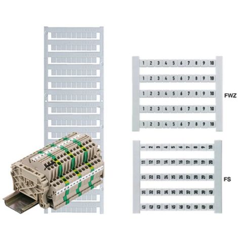 Weidmuller dekafix, terminal marker, 5 x 5 mm, bianco 0522660011