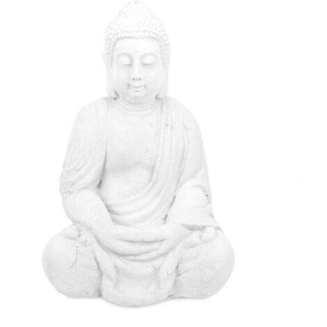Weie buddhafigur 70 cm