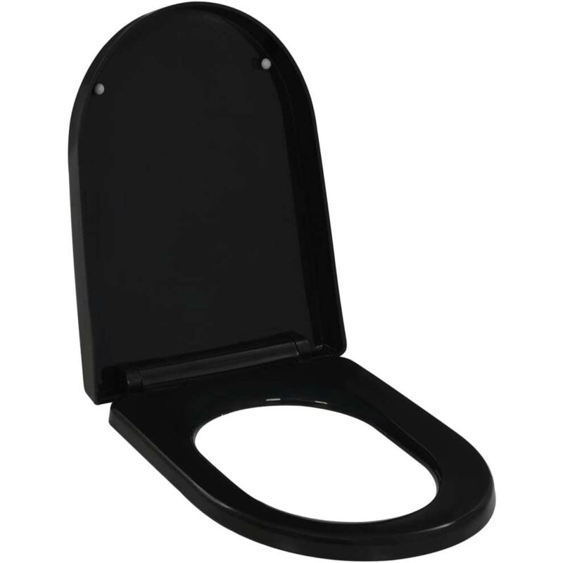 Vidaxl - Toilettensitz Mit Absenkautomatik Und Quick-release Schwarz