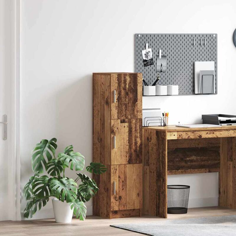 Highboard Altholz 31, 5 X 32 X 124 Cm Holzwerkstoff Vidaxl