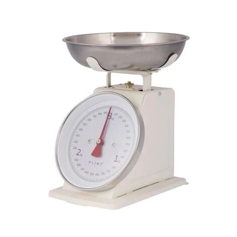 Weighing Scales - Metal/Stainless Steel/Acrylic - L21 x W21 x H25.5 cm - Red