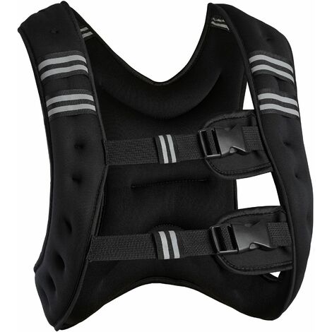 Weight vest adjustable fitness vest - weighted running vest, weight jacket, training vest