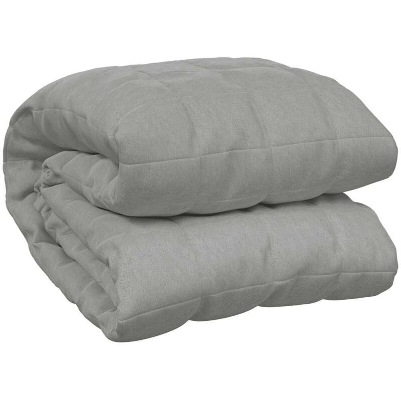 Weighted Blanket Grey 220x260 Cm 11 Kg Fabric Vidaxl