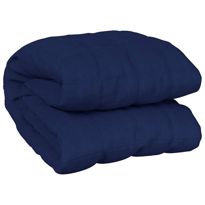 Weighted Blanket Blue 220x260 Cm 11 Kg Fabric Vidaxl