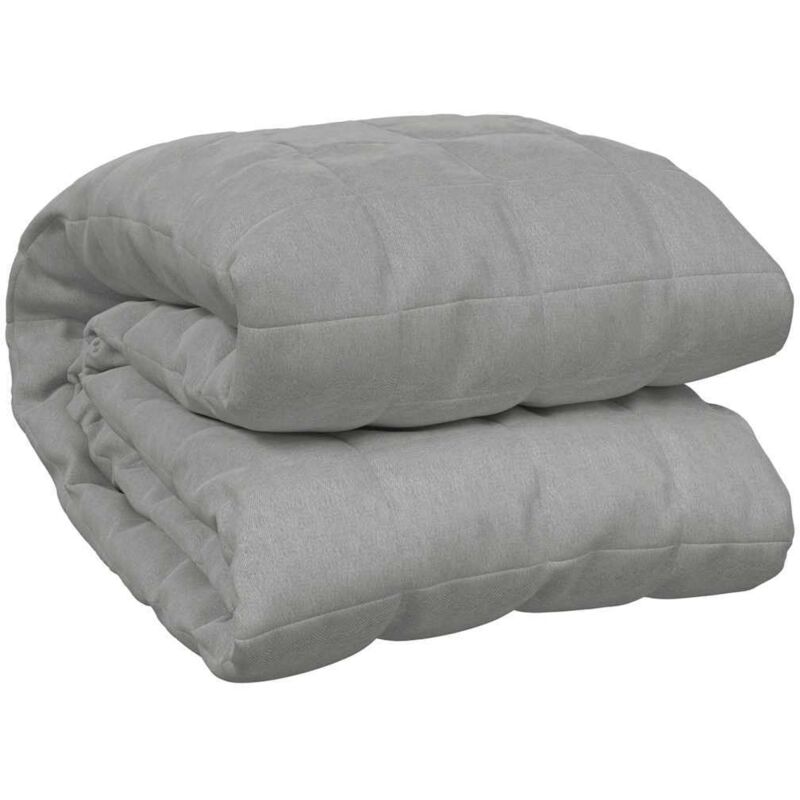 Weighted Blanket Grey 200x200 Cm 9 Kg Fabric Vidaxl