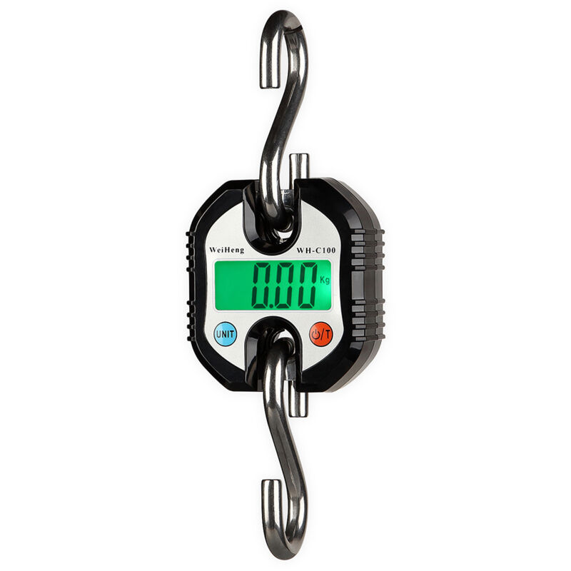 Lifcausal - WeiHeng WH-C100 Mini Balance électronique numérique robuste en acier inoxydable Balance à crochet Balance à grue suspendue Balance de