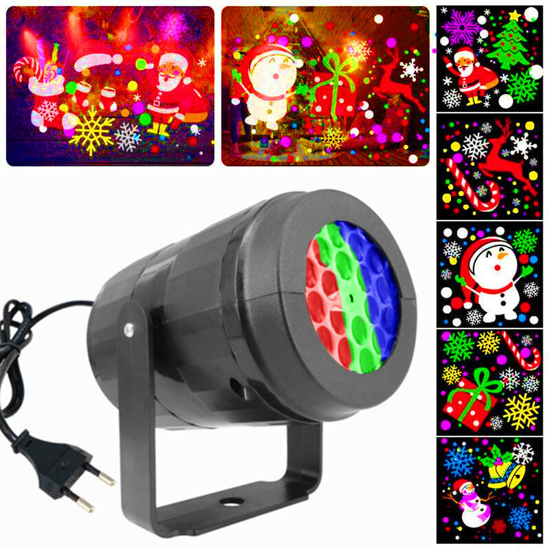 Weihnachten LED Projektorlampe, Projektor Lichter Schneeflocken, Wasserdichte Außenbeleuchtung Weihnachten Licht Projektor zum Party