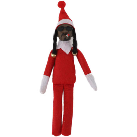 Weihnachtliche Dunkelelfenpuppe aus Kunstharz und Filz, festliche Dekoration für Zuhause, Party, Veranda oder Büro C1