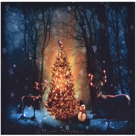 Weihnachtlicher Elch-Wandbehang, Stoffdekoration für Schlaf- und Wohnzimmer, 200 x 150 cm