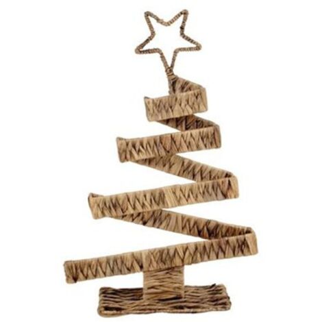 Weihnachts-Dekobaum Seegras Tannenbaum Weihnachtsbaum Christbaum Baum Deko - 33x12x53 cm mit Stern