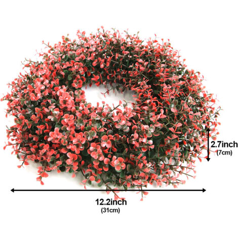 Weihnachts-Simulationsgirlande - 31x31x7cm - Rot