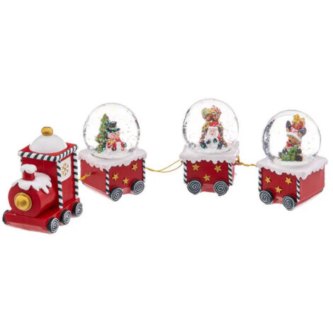 Weihnachtsbahn mit Schneekugeln, Weihnachtsschmuck