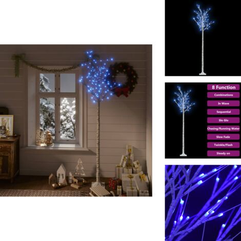 Weihnachtsbaum 200 LEDs 2,2 m Blau Indoor Outdoor - LED-Weihnachtsbaum - Lichterbaum - Christbaum - Winterdeko - Weihnachtsdekoration