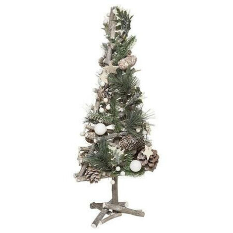 WEIHNACHTSBAUM 55 cm grün AUS NATÜRLICHEN TANNENZWEIGEN