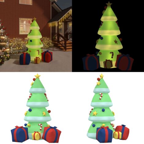 Weihnachtsbaum Aufblasbar mit LEDs 240 cm - Weihnachtsbaum - Aufblasbarer Weihnachtsbaum - Weihnachtsdeko - Outdoor Beleuchtung - Lichterkette - Home & Living