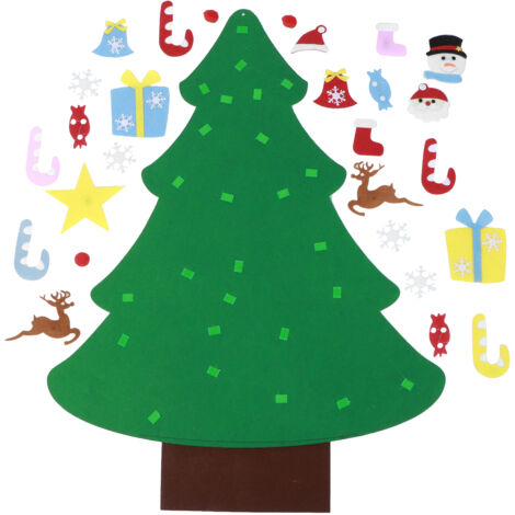 Weihnachtsbaum aus Filz zum Aufhängen – Kreatives Set für Kinder – Weihnachtliche Wanddekoration – Weihnachtsgeschenk
