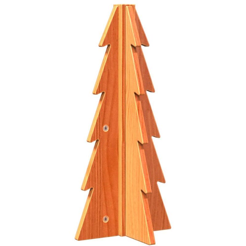 Vidaxl - Weihnachtsbaum Holz Zum Schmücken 49 Cm Massivholz Kiefer