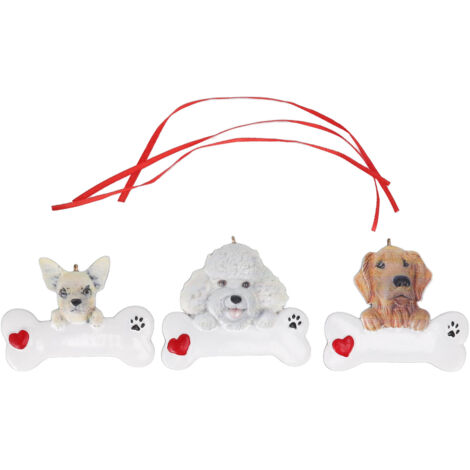 Weihnachtsbaum-Hundeanhänger aus Kunstharz – DIY-Weihnachtsdekoration für Hunde, Weihnachtsgeschenk