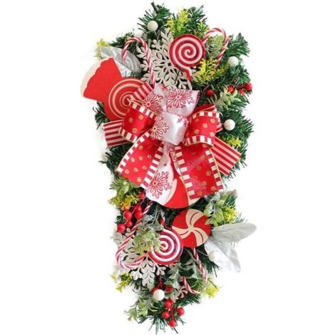 Weihnachtsbaum kopfüber, Türhänger, Weihnachtssüßigkeiten, Wanddekoration aus kopfüber-gebaumten Weihnachtsbäumen