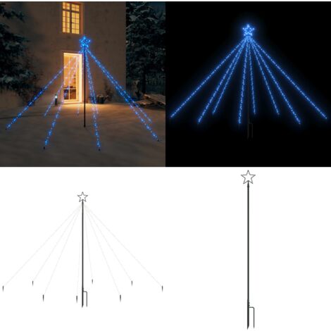 Weihnachtsbaum-Lichterketten Indoor Outdoor 400 LEDs Blau 2,5 m - Weihnachtsbaum Lichterkette -  Weihnachtsbaum Lichterketten - Home & Living