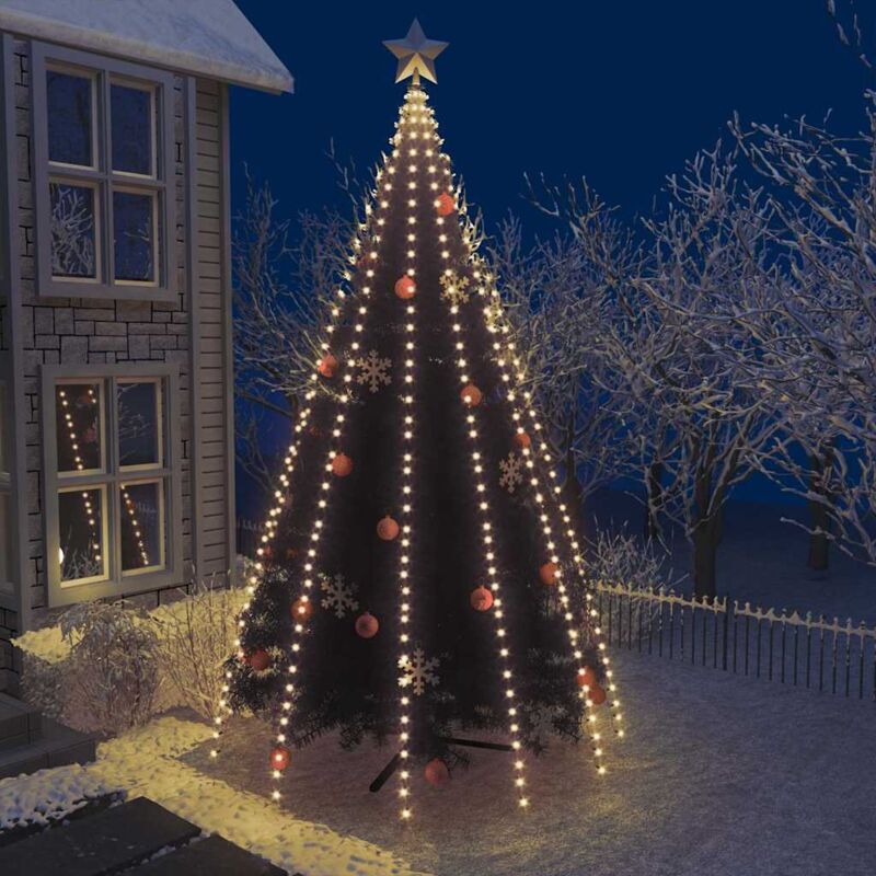 Vidaxl Weihnachtsbaum-lichternetz Mit 500 Leds 500 Cm