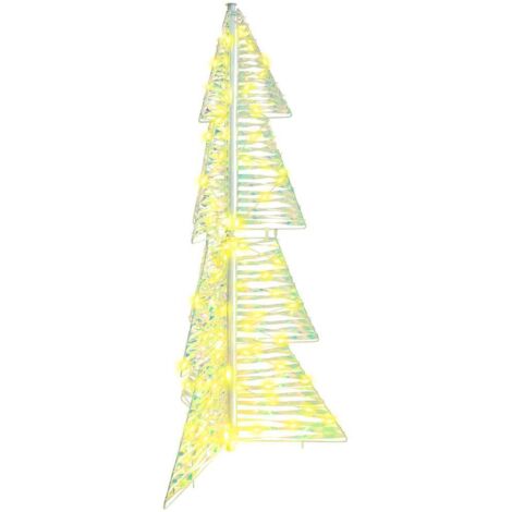 Weihnachtsbaum mit 100 LEDs Warmes Weiß 120 cm PET vidaXL