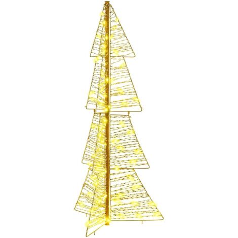 Weihnachtsbaum mit 100 LEDs Warmes Weiß 120 cm PET vidaXL