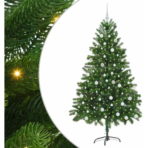 Weihnachtsbaum mit 300 LEDs mit Ständer Grün 180 cm PE vidaXL