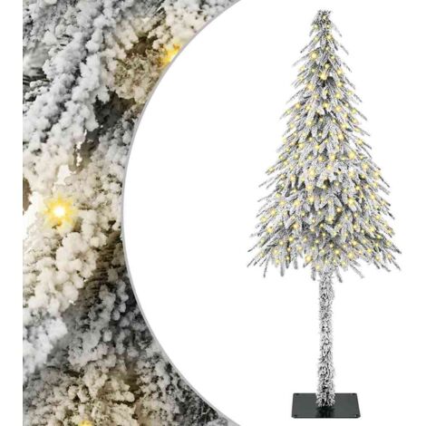 Weihnachtsbaum mit 300 LEDs Weiß 210 cm PE und Stahl vidaXL